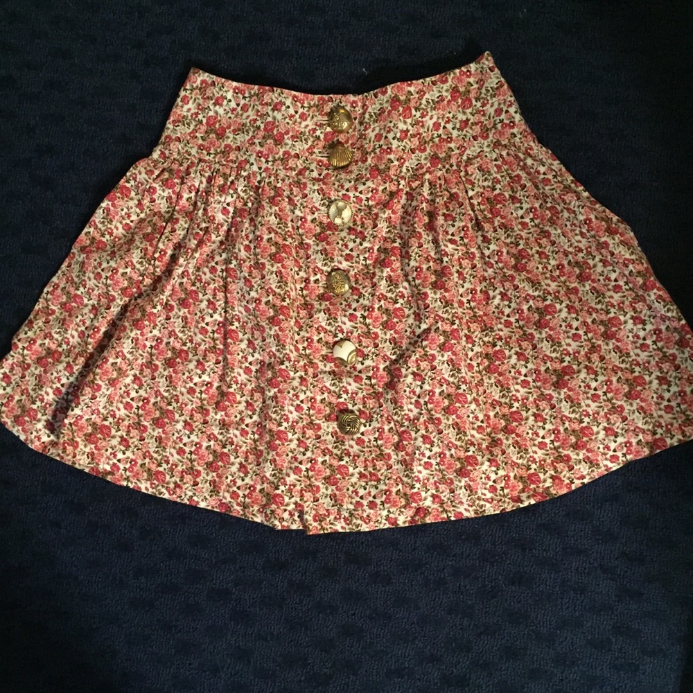 VINTAGE Cotton Mini Skirt